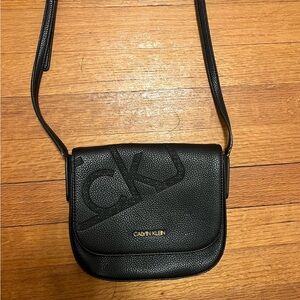 Calvin Klein Textured Black Crossbody Bag